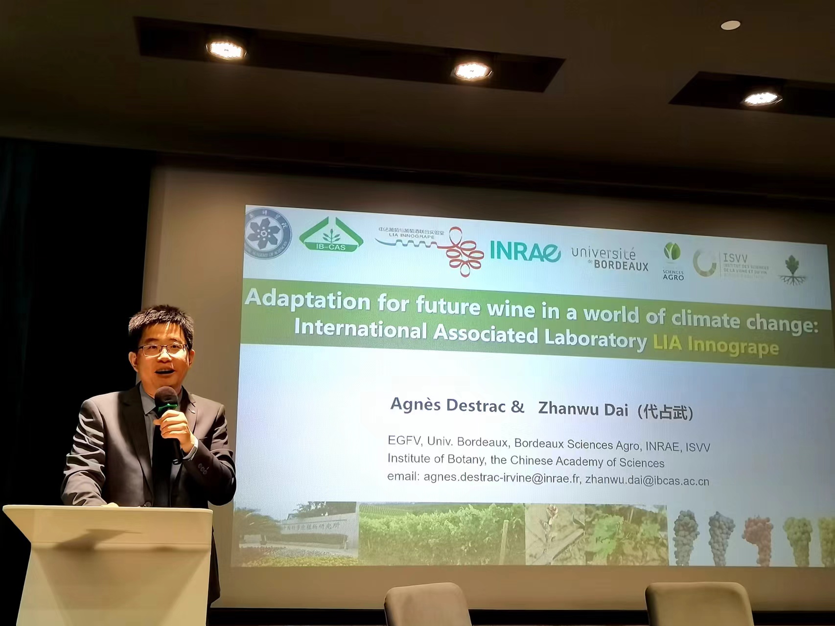 Advancing Wine Adaptation: Insights from the researchers from the Institute of Botany's Participation in the French Embassy's Climate Change Event